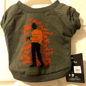 FREDDY Kreuger Halloween Dog Tee Size Small (Very Tiny)